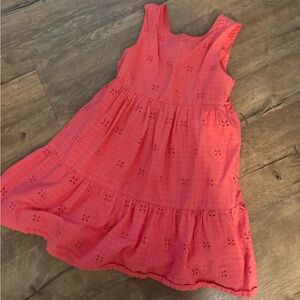 Cat & Jack Coral Eyelet Dress